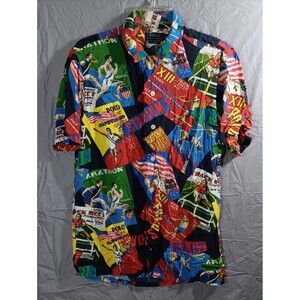 READ Polo Ralph Lauren Chariot of Fire Mens Medium Button Up Shirt Stadium